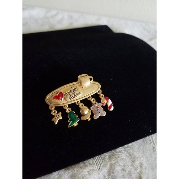 Cookies For Santa Brooch NWOT - Picture 7 of 10